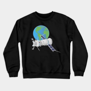 Soyuz Spacecraft in Space Crewneck Sweatshirt